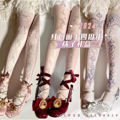 Red Maria 14th Anniversary Iris Print Tights Set(Limited Pre-Order)